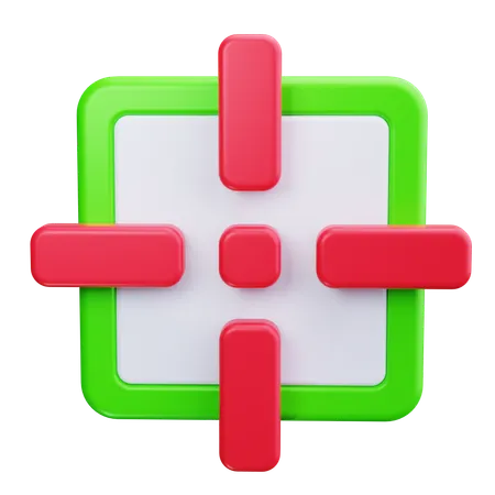 Crosshair Cursor  3D Icon