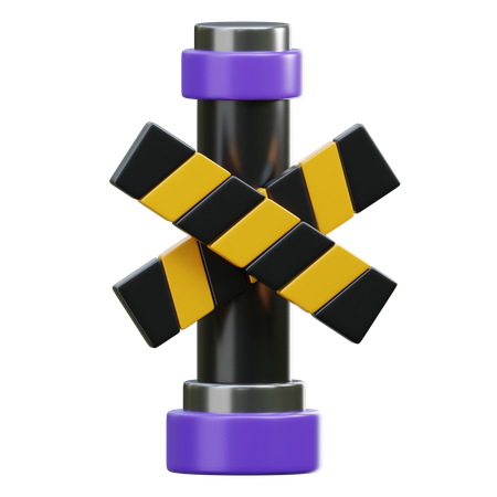 Crossing Barrier  3D Icon