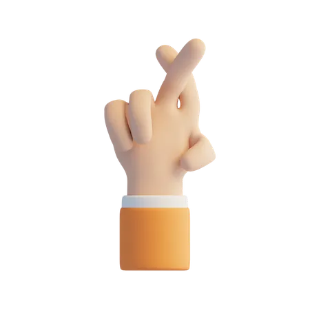 Crossing Fingers  3D Icon