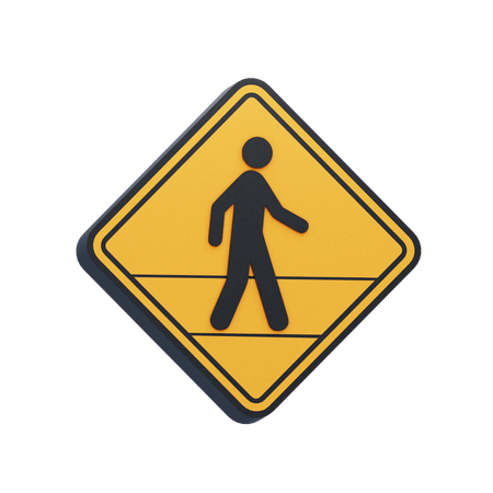 Crossing People  3D Icon