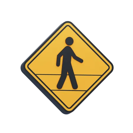 Crossing People  3D Icon