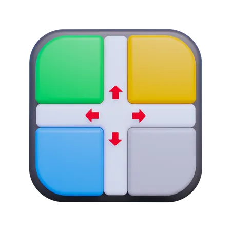 Crossroad  3D Icon