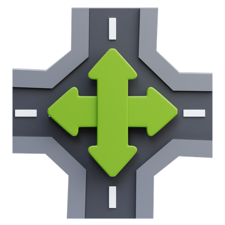 Crossroad  3D Icon