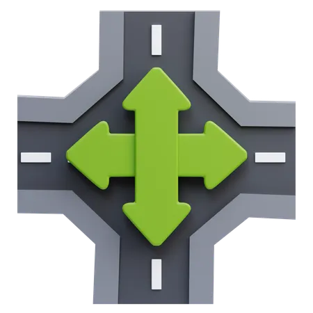 Crossroad  3D Icon