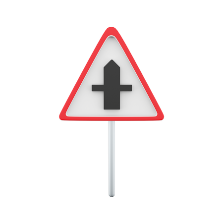 Crossroad Ahead Board  3D Icon