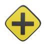 crossroad emoji 3d