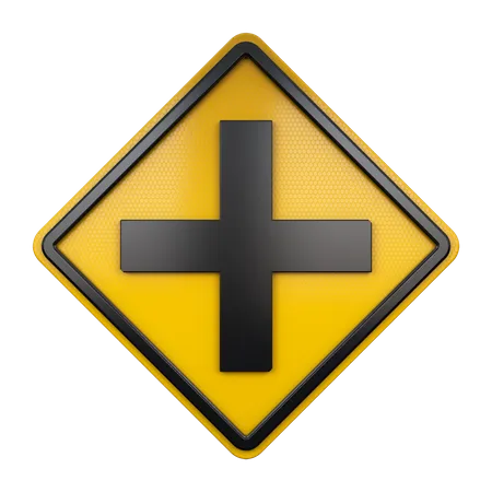 Crossroad Sign  3D Icon