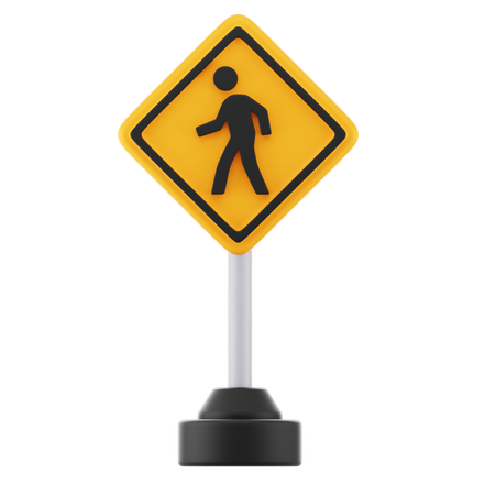 4 Crosswalks Sign 3D Illustrations - Free in PNG, BLEND, FBX, glTF ...