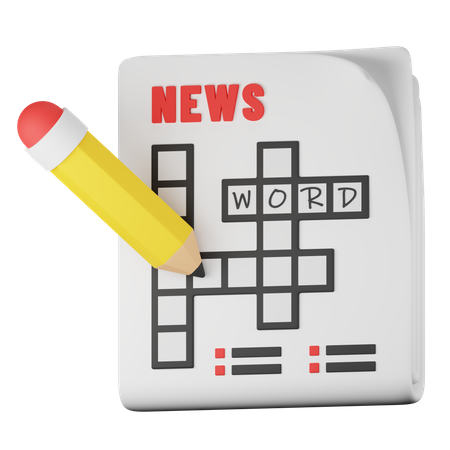 Crossword Puzzle  3D Icon