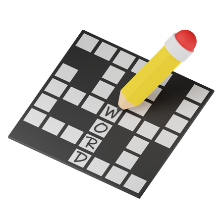 Crossword Puzzle  3D Icon