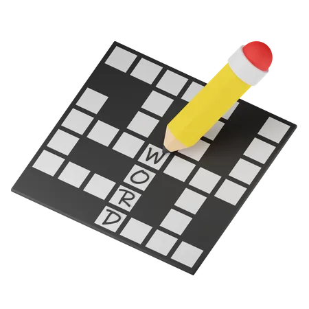Crossword Puzzle  3D Icon
