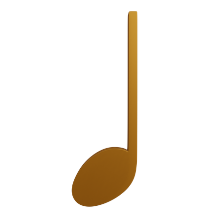 Crotchet Musical Note  3D Icon