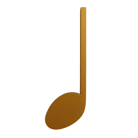 Crotchet Musical Note  3D Icon