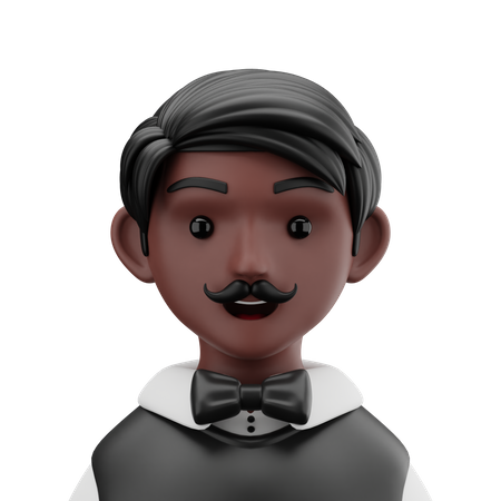 Croupier Man  3D Icon