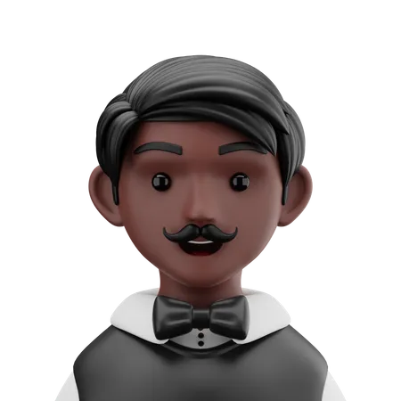 Croupier Man  3D Icon