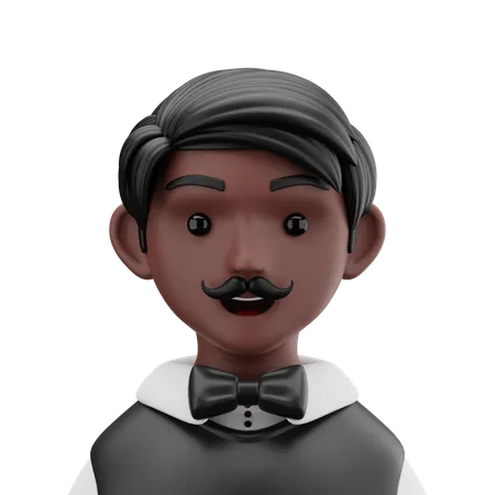 Croupier Man  3D Icon