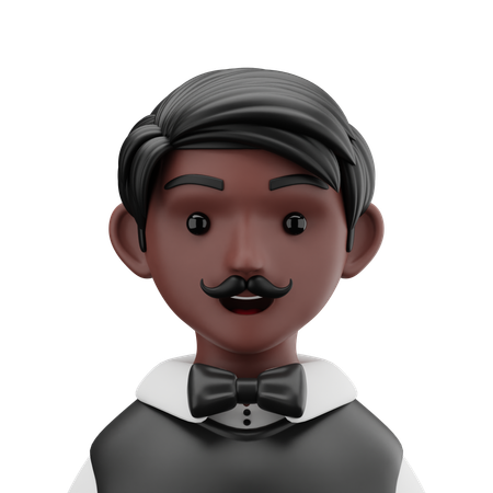 Croupier-Mann  3D Icon