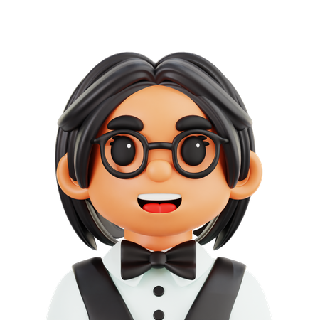 Croupier Women  3D Icon