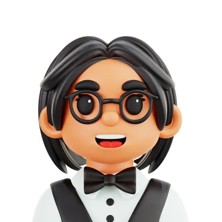 Croupier Women  3D Icon