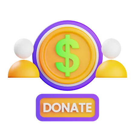 Crowd Funding  3D Icon