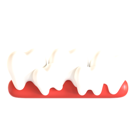 Crowded Teeth  3D Icon