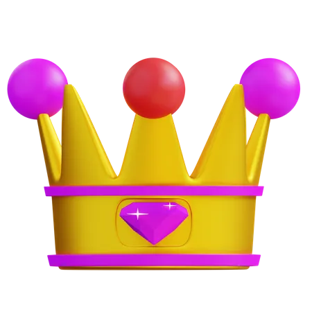 3 D Illustration Crown 3D Icon