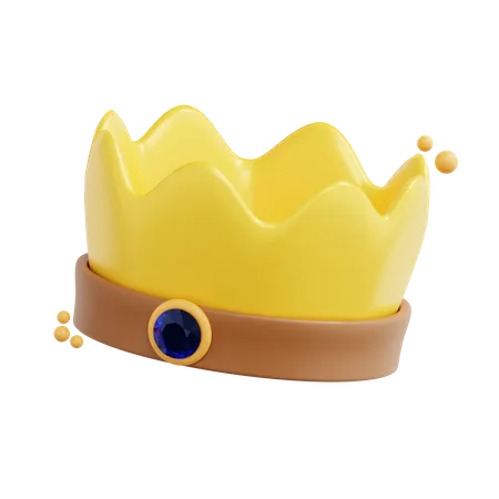 3 D Crown Of Game Asset Icon 3D Icon