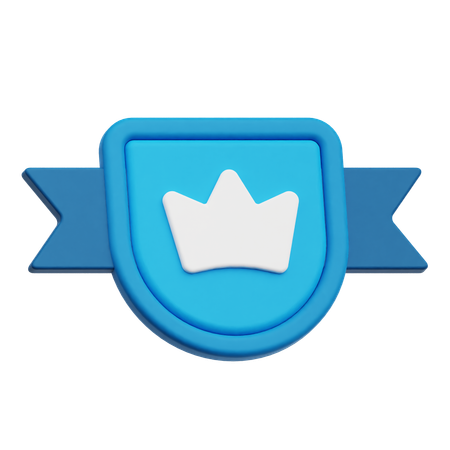 王冠バッジ  3D Icon