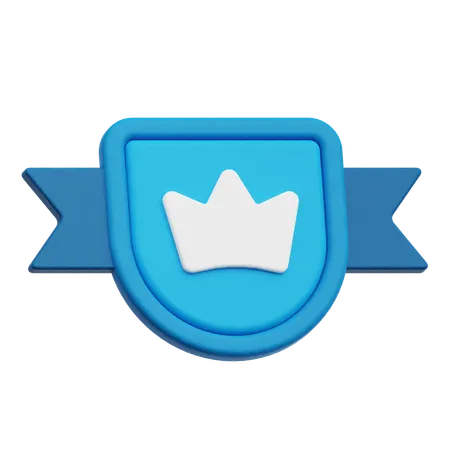 王冠バッジ  3D Icon