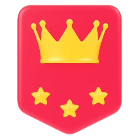 Crown Badge  3D Icon