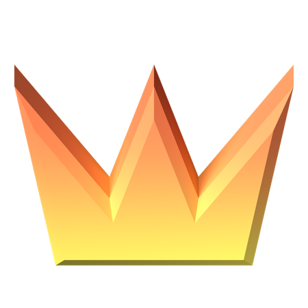 Crown Pointy Shape  3D Icon