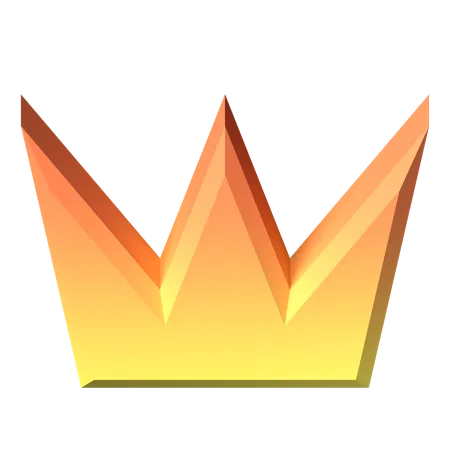 Crown Pointy Shape  3D Icon