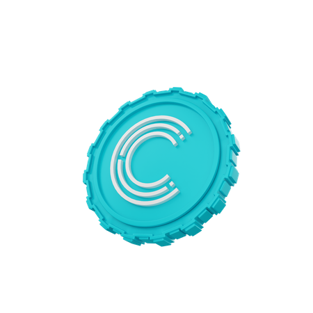 Crpt Coin  3D Icon