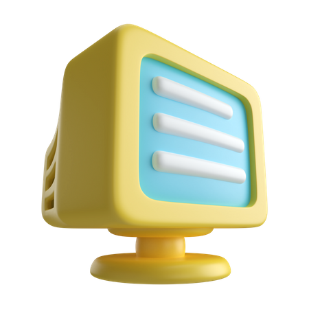 Crt Monitor  3D Icon