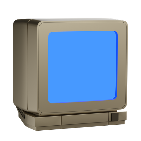 CRT TV  3D Illustration