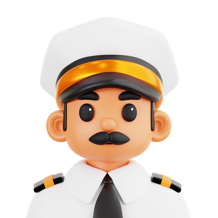 Cruise Captain  3D Icon