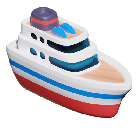 Cruise Ship  3D Icon