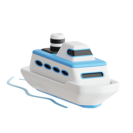 Cruise Ship  3D Icon