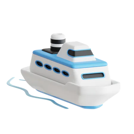 Cruise Ship  3D Icon