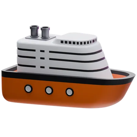 Cruise Ship  3D Icon