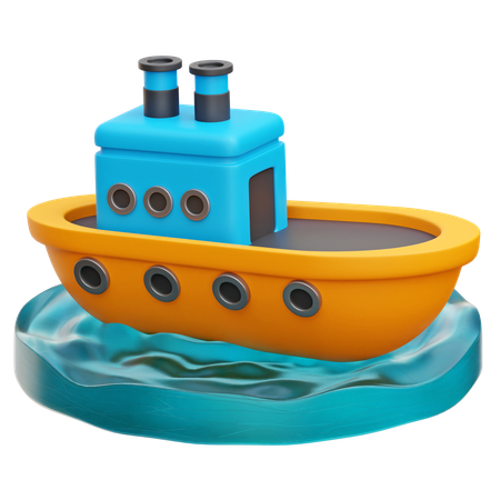 Cruise Ship  3D Icon