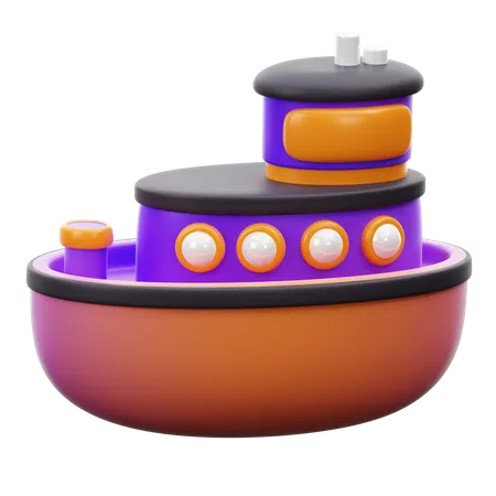 Cruise Ship  3D Icon