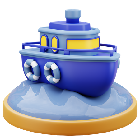 Cruise Ship  3D Icon