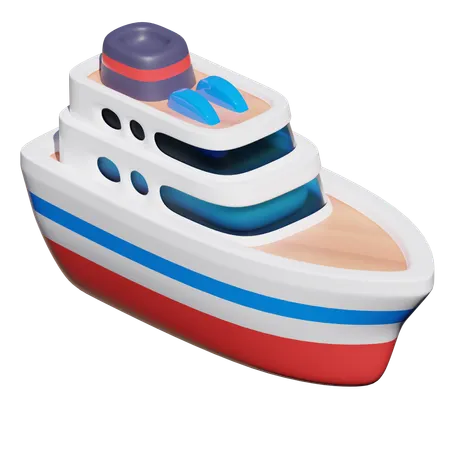 Cruise Ship  3D Icon