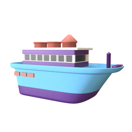 Cruise Ship  3D Icon