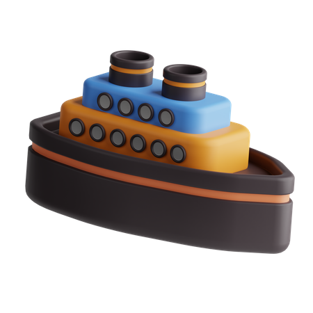 Cruise Ship  3D Icon