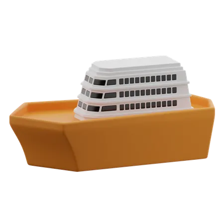 Cruise Ship  3D Icon