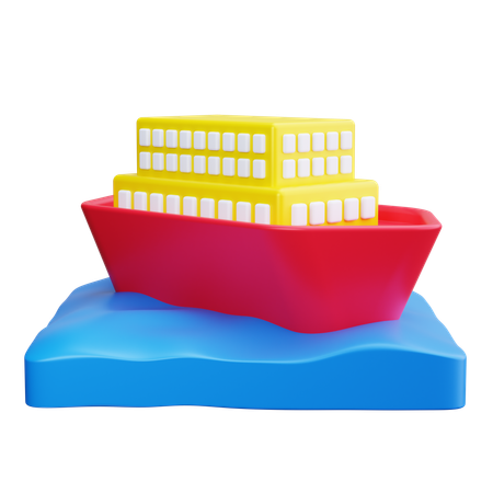 Cruise Ship  3D Icon