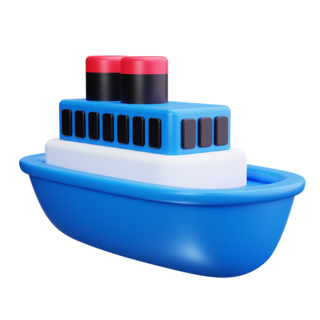 Cruise Ship  3D Icon