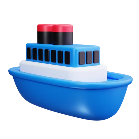 Cruise Ship  3D Icon